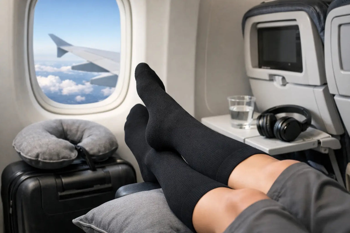Bien choisir ses chaussettes de compression avion