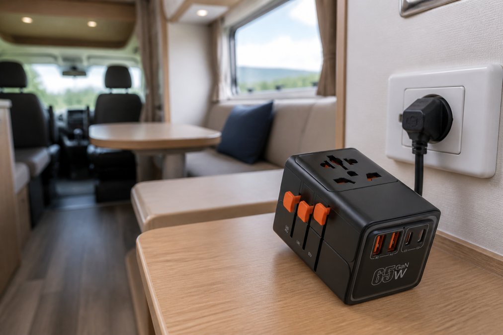 Installer une multiprise compacte dans un camping-car