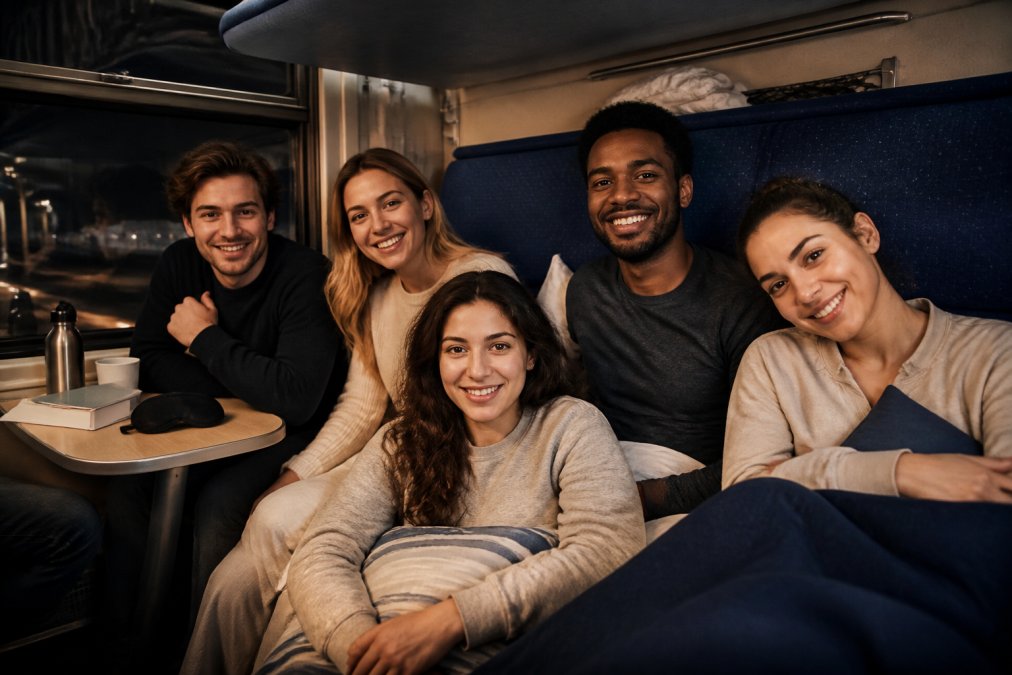 Règle 10 5 3 2 1 sommeil : dormir en train de nuit