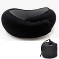 Coussin de voyage mémoire de forme noir avec housse lavable